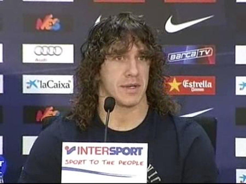 Puyol ve el Barça-Madrid al "50 por ciento"