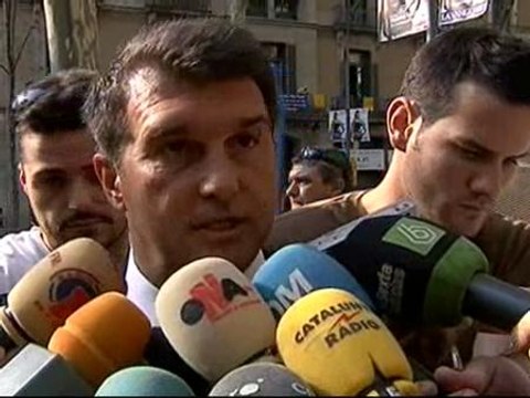 Laporta: El ambiente en el vestuario es bueno