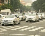 Huelga de los taxistas sevillanos