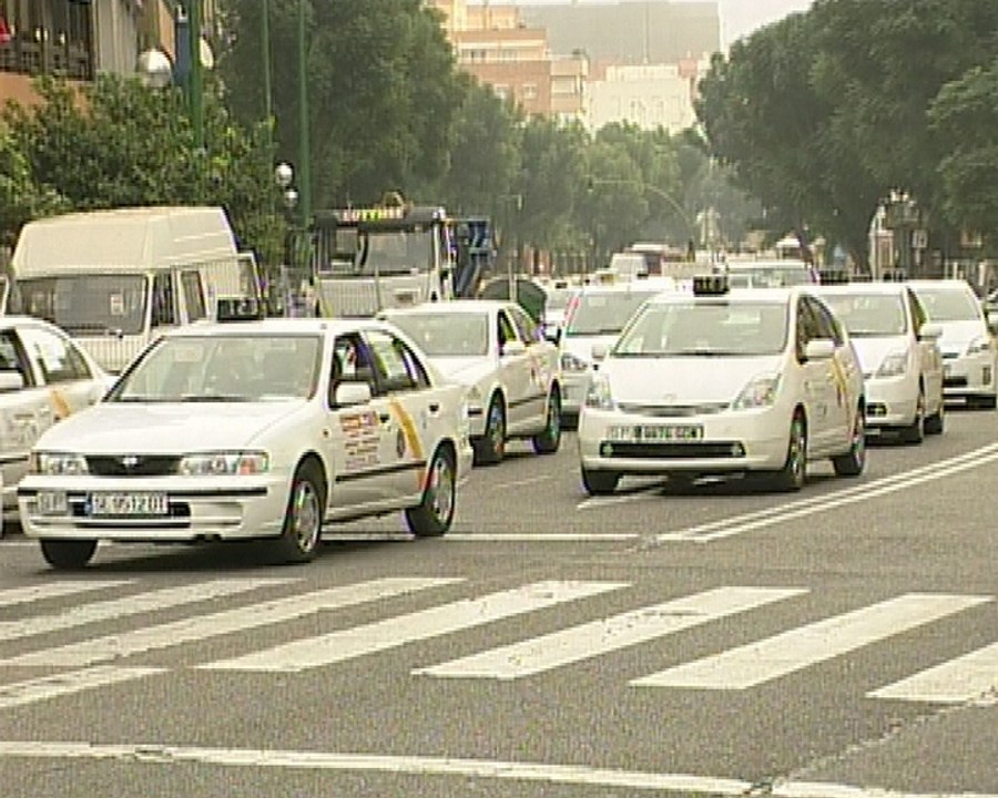 Huelga de los taxistas sevillanos