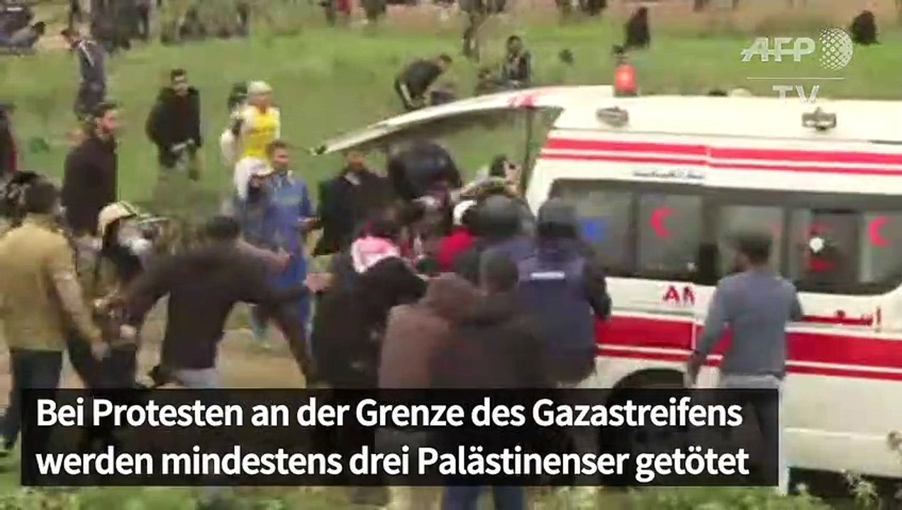 Tote bei Protesten an der Grenze zum Gazastreifen