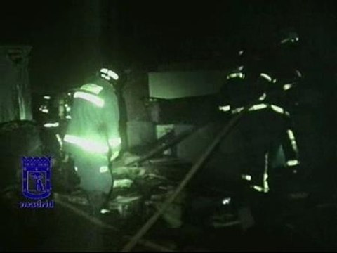 Tres heridos en un incendio en un barrio chabolista