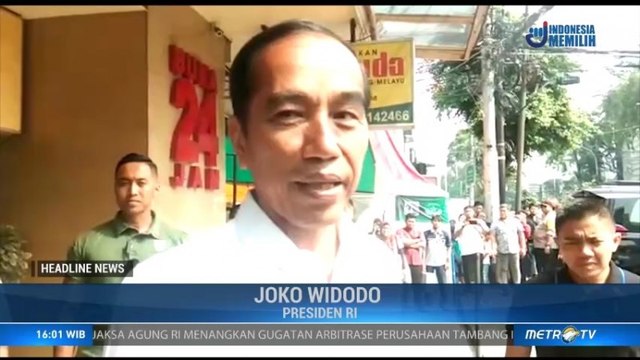 Jokowi Sempatkan Santap Siang Bersama Keluarga Sebelum Debat