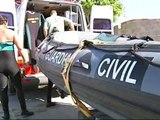Buzos de la Guardia Civil buscan a Lourdes García en Roquetas de Mar