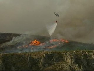 El fuego amenaza las poblaciones alicantinas de Vall&#039;Alcalà y Vall de la Gallinera