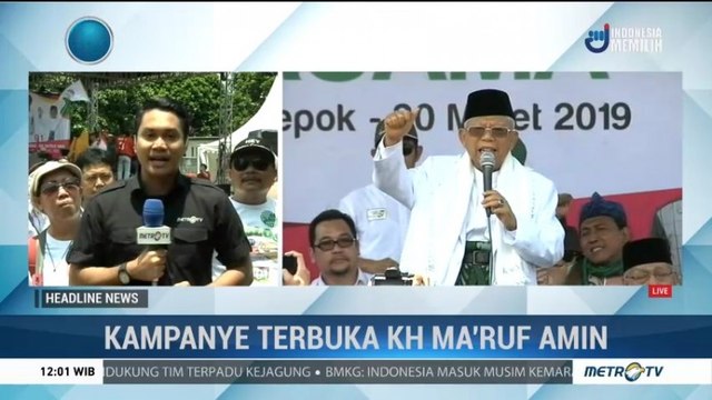 Kampanye Akbar KH Ma'ruf Amin di Depok