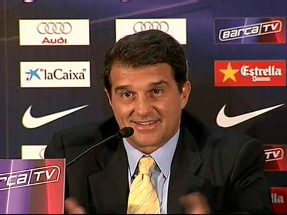 Laporta: "Hay un principio de acuerdo con el Inter"