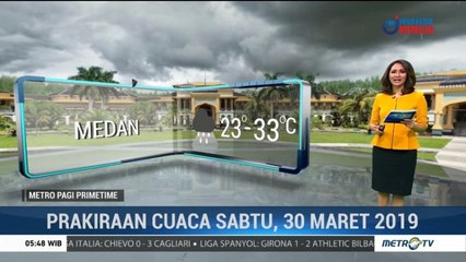 Prakiraan Cuaca: Sabtu, 30 Maret 2019