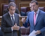 Zapatero y Rajoy discuten presupuestos
