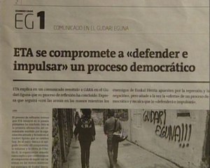 ETA comunica que sigue con las armas