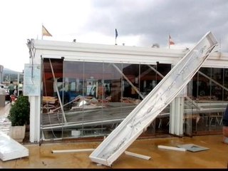 Un tornado atraviesa Javea