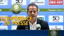 Conférence de presse ESTAC Troyes - Grenoble Foot 38 (2-1) : Rui ALMEIDA (ESTAC) - Philippe  HINSCHBERGER (GF38) - 2018/2019