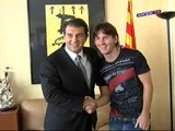 Messi renueva con el Barça hasta 2016