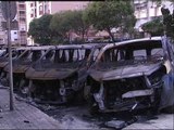 A disposición judicial el hombre que quemó los coches policiales en Málaga