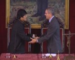 Gallardón recibe a Evo Morales en Madrid