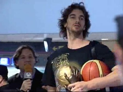 La selección española llega a Barajas