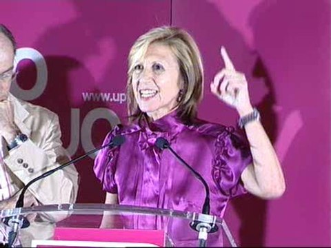 Rosa Díez destaca que UPyD es la tercera fuerza en 32 provincias