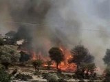 Grecia lucha contra las llamas