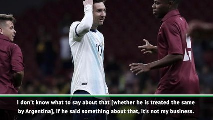 Messi is the same player for Barcelona and Argentina - Valverde