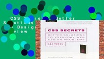 CSS Secrets: Better Solutions to Everyday Web Design Problems  Review
