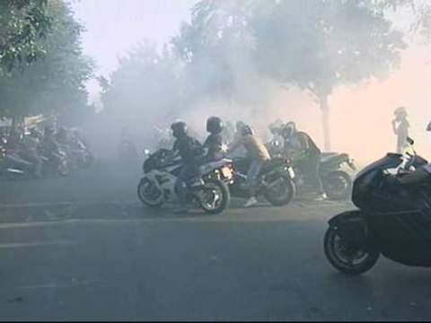 Mil moteros homenajean a Diego Salvà, uno de los guardias civiles asesinados por ETA