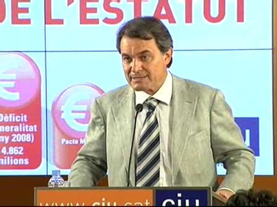 Artur Mas:"No se cumplen las cifras, ni el modelo y ni siquiera los plazos"