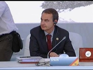 Zapatero ya está en L'Aquila