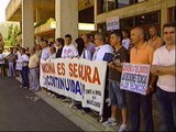 Los trabajadores de Garoña protestan por el cierre