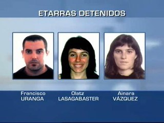 Los tres etarras detenidos formaban parte de un comando armado listo para actuar