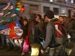 La manifestación en Barcelona se desarrolla de forma pacífica