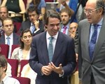 Aznar celebra el resultado de las elecciones