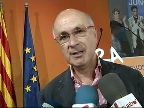 Duran Lleida: quien se pega un castañazo en Europa es la familia socialista