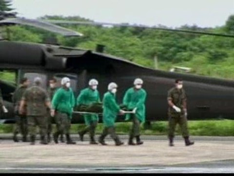 Los primeros cadáveres llegan a Brasil para ser identificados