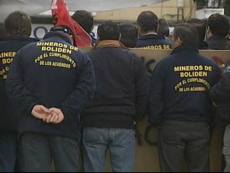 Ex mineros de Boliden en huelga de hambre