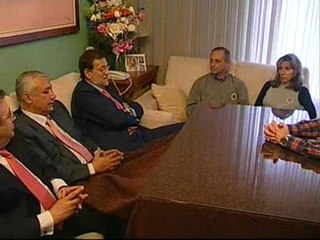 Rajoy visita a los padres de Marta