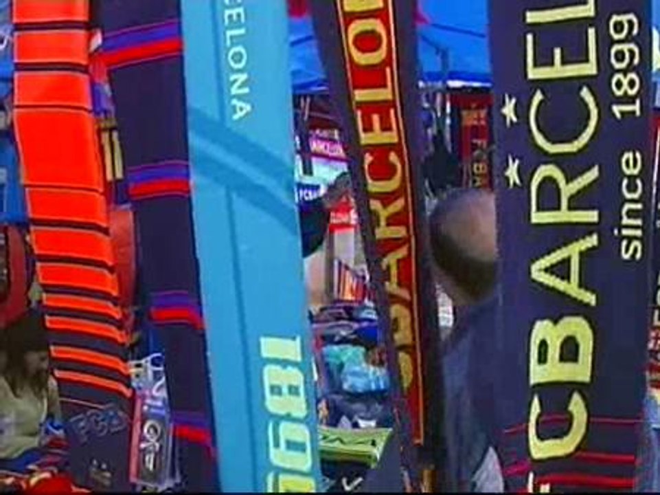 Barcelona se prepara para la posible fiesta de esta noche