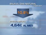 La factura de gas natural baja por segunda vez en lo que va de año