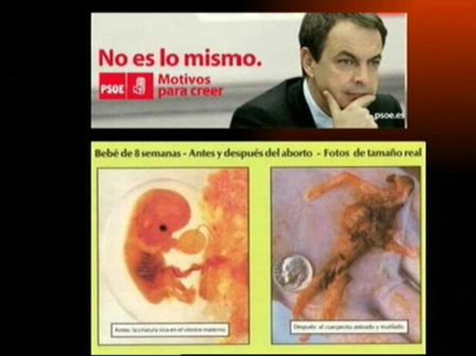 Un colegio concentrado muestra a su alumnas un polémico montaje 'antiabortista'