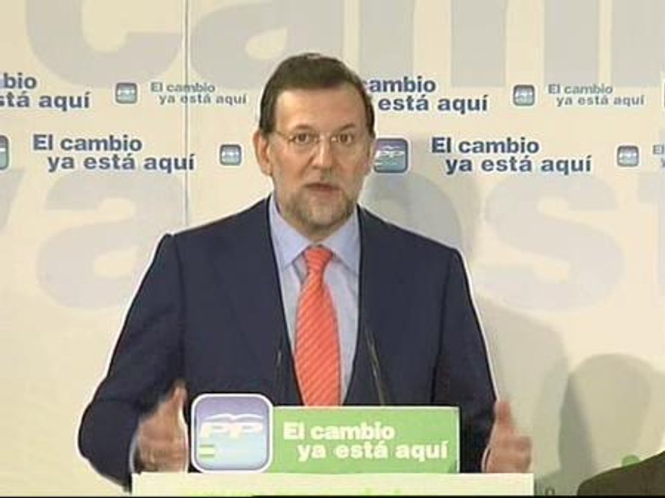 Rajoy: "Vamos a ver si el otro actor del cambio en Euskadi quiere o no que se produzca"