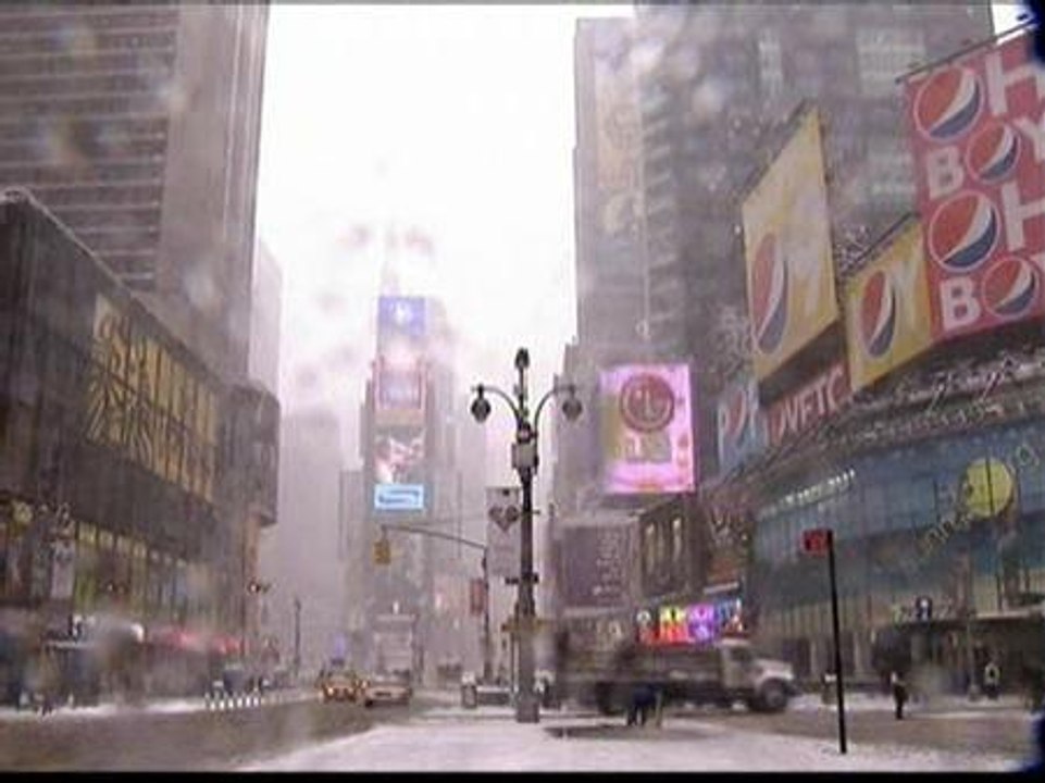 Fuerte nevada en el noreste de Estados Unidos