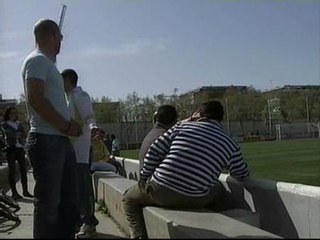 Tensión en el entrenamiento del Betis