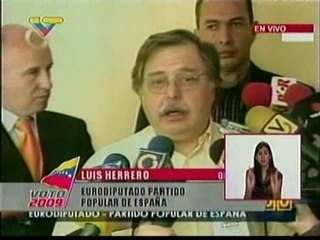 Venezuela expulsa al eurodiputado del PP Luis Herrero