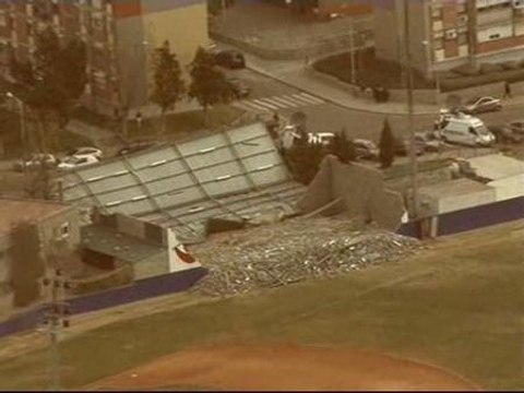 Imágenes aéreas de los destrozos provocados por el temporal de viento