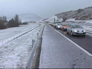 La nieve vuelve a sorprender, esta vez en Navarra