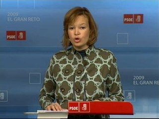 Leire Pajín critica la actitud del PP antes la crisis económica