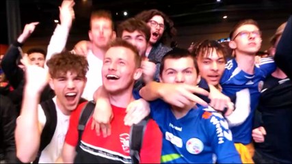 La fête au Rhenus après la victoire du Racing en Coupe de la Ligue