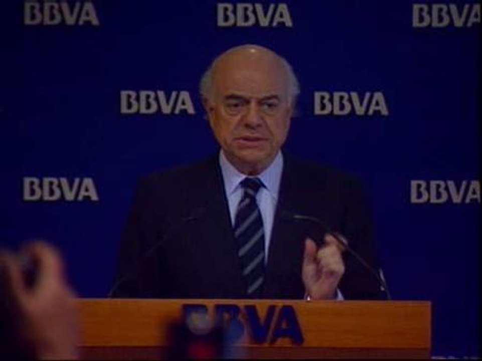 El BBVA ganó un 18,1% menos en 2008 que en 2007