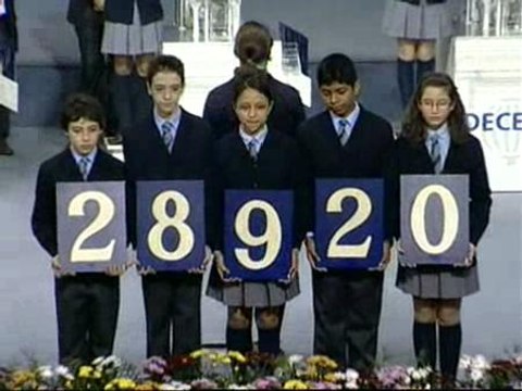 El 28920, primer premio del sorteo de 'El Niño'