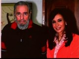 Difunden fotos de Fidel Castro junto a Kirchner