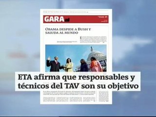 ETA señala a los técnicos y responsables del TAV como objetivos terroristas
